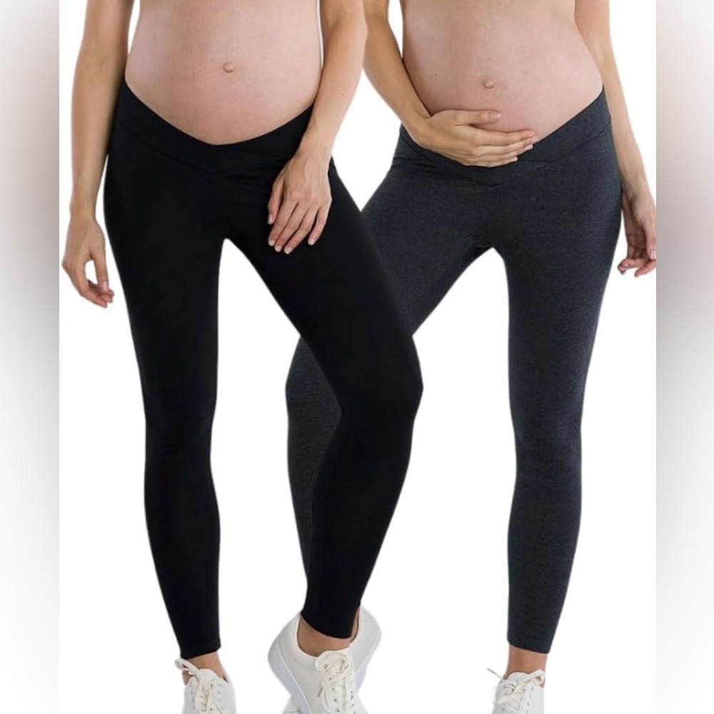 2 medium maternity leggings